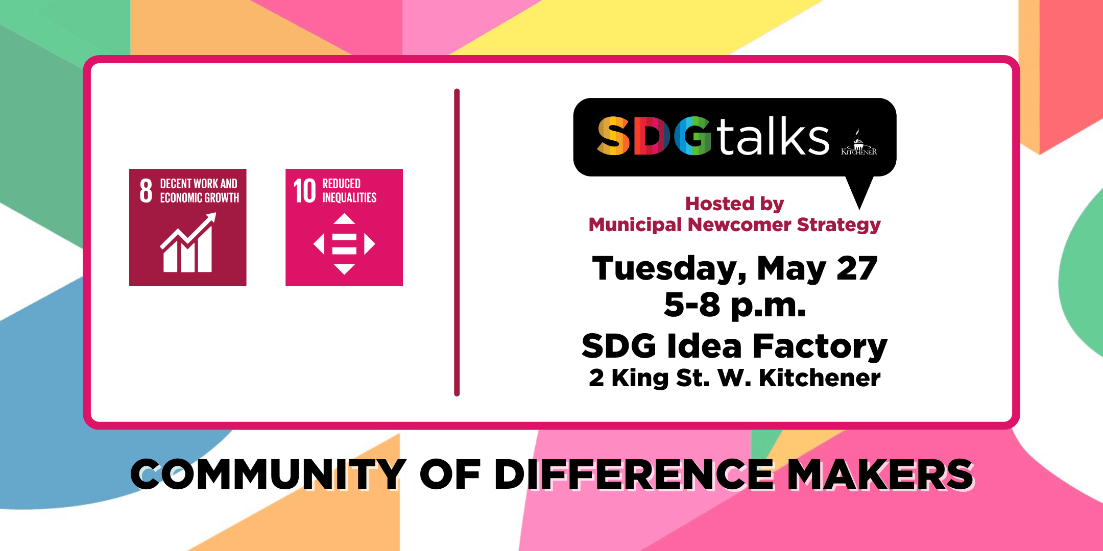 SDG talks graphic - May 27